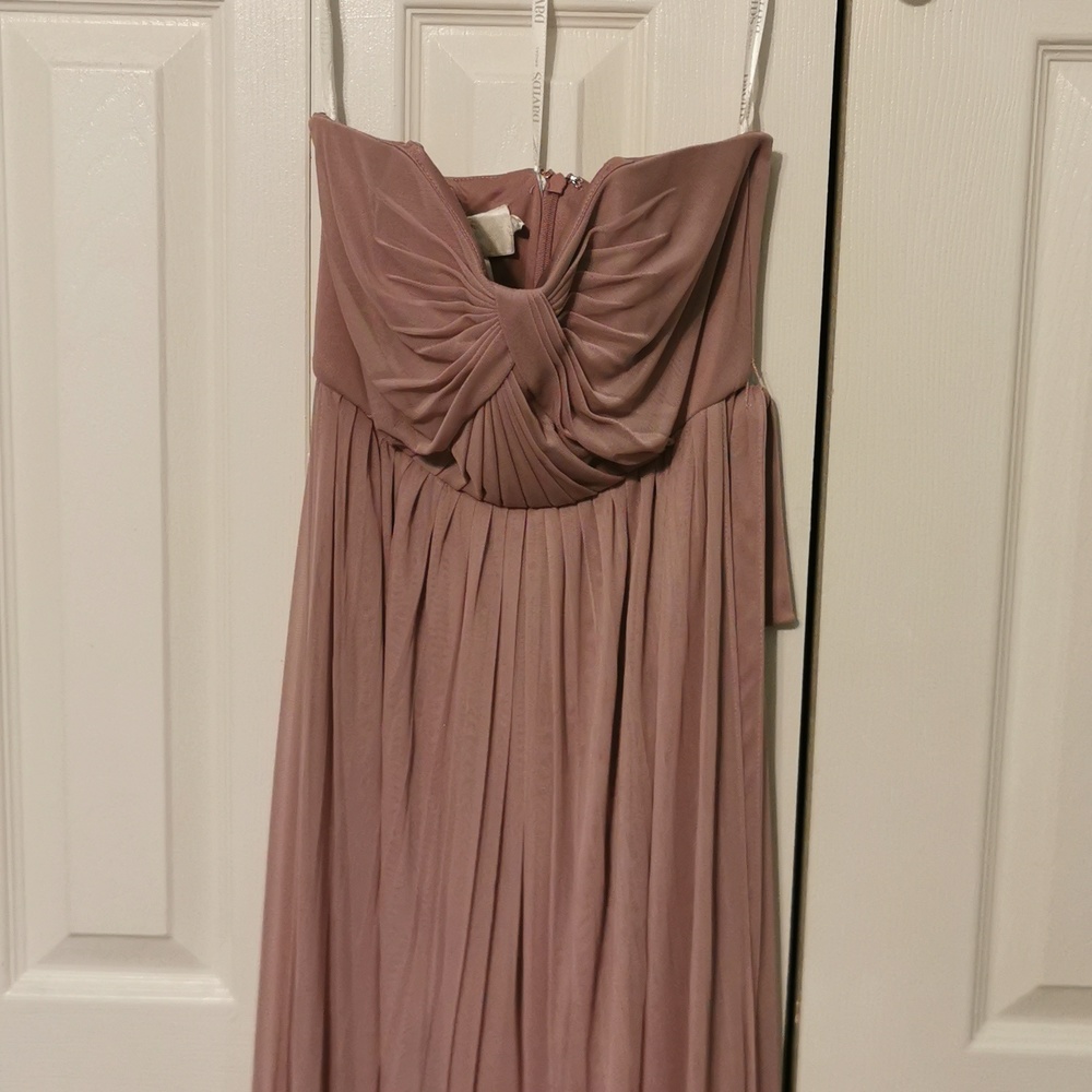 David's bridal bridesmaids dress. Mauve